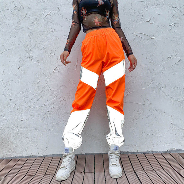 Női magas derekú nadrág ÚJ modellje narancssárga színben