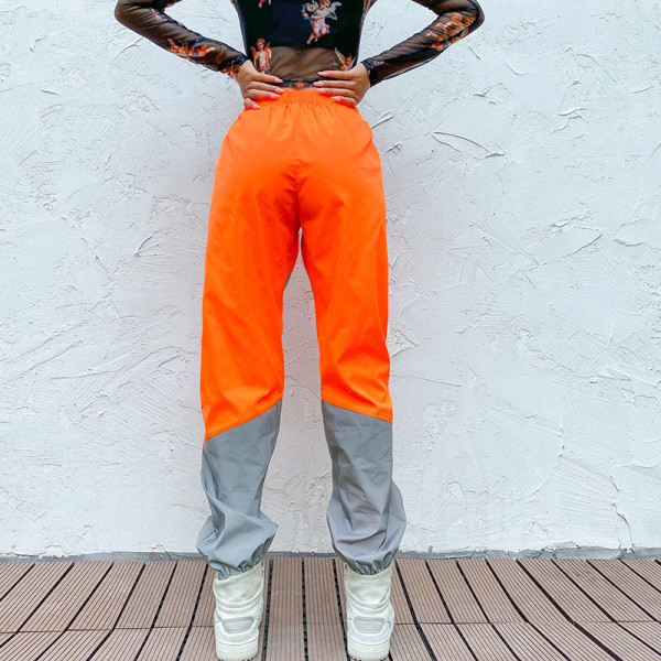 Női magas derekú nadrág ÚJ modellje narancssárga színben