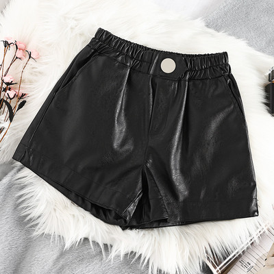 Aktuális női rövidnadrág eco bőrből barna, fekete és bézs színben