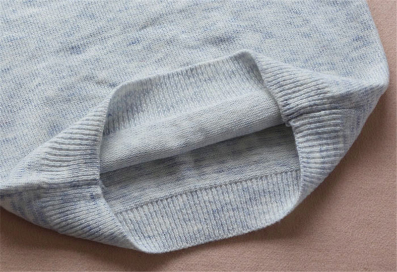 Őszre és télre alkalmas női pulóver, hosszú ujjú rózsaszín és szürke színben