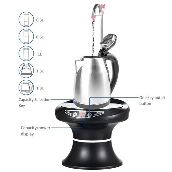 Automata elektromos vízpumpa palackokhoz érintőképernyős kijelzővel