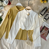 Stílusos női szatén ing, hosszú ujjal több színben