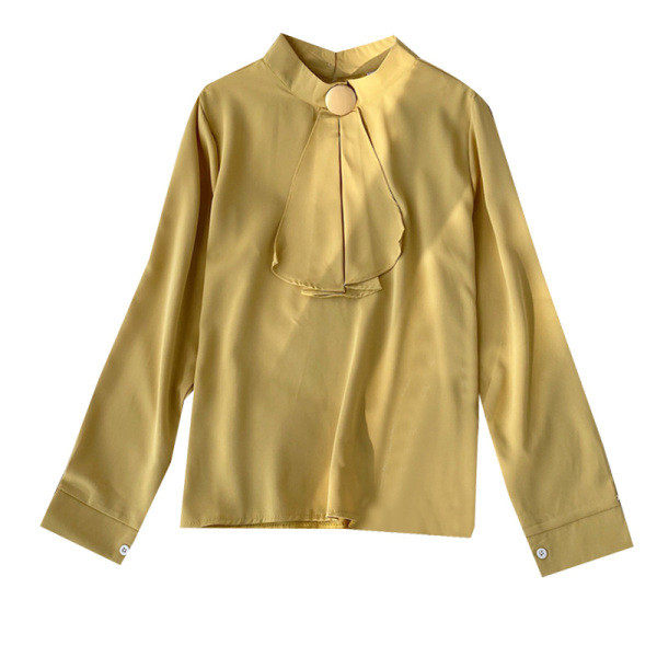 Stílusos női szatén ing, hosszú ujjal több színben