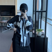 Hosszú ing klasszikus modell mintás mintával