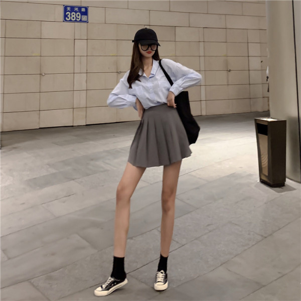 Női csíkos ing kék klasszikus modellben