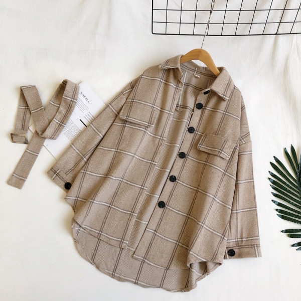 Hosszú női ing klasszikus gallérral és övvel, négy színben