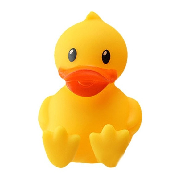 Suport creativ pentru periuță de dinți atașat prin vid pe orice suprafață sub formă de rață galbenă