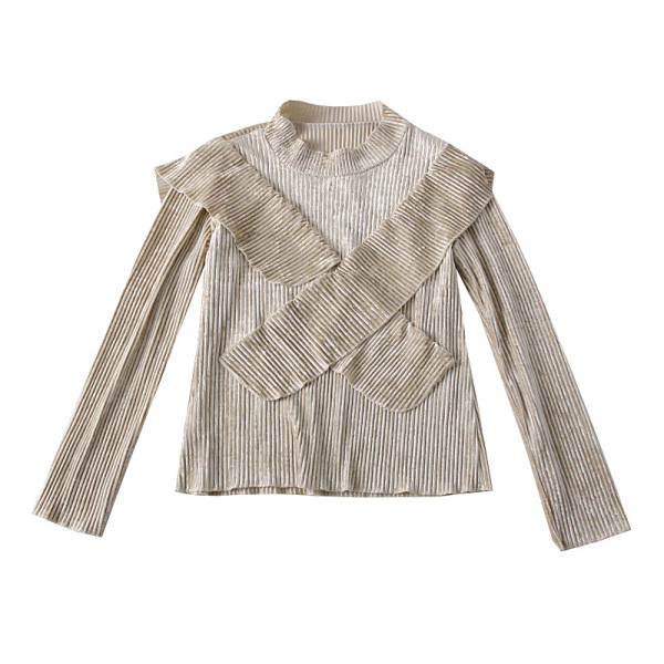 Női blúz alacsony bársony gallérral több színben