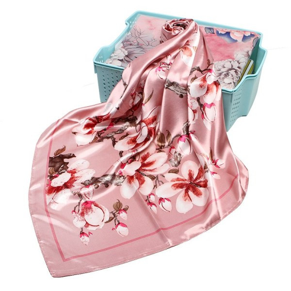 Modern női szatén sál négy színben