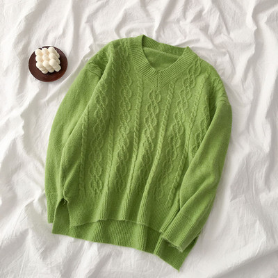 Alkalmi női pulóver több színben V-nyakkal