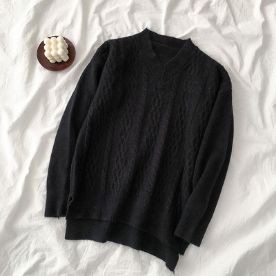 Alkalmi női pulóver több színben V-nyakkal