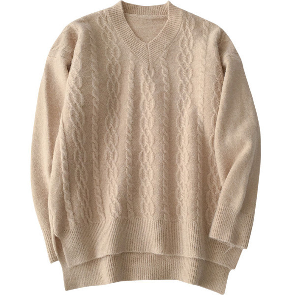 Alkalmi női pulóver több színben V-nyakkal