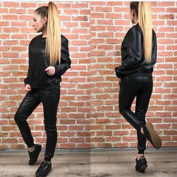 ÚJ modell női kétrészes nadrág + blúz szett ezüst, arany és fekete színben