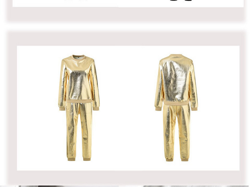 ÚJ modell női kétrészes nadrág + blúz szett ezüst, arany és fekete színben