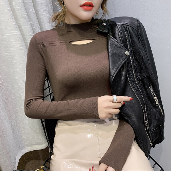 Lezser női blúz Vékony modell öt színben, hosszú ujjal