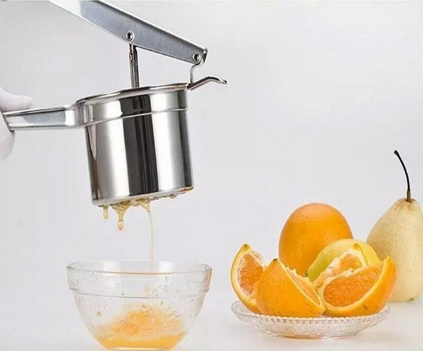 Rozsdamentes acél konyhai készülék zöldségek és gyümölcsök préselésére