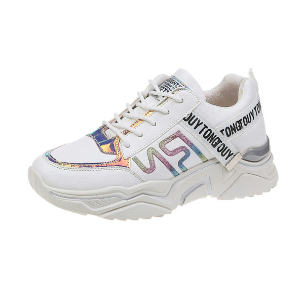 Tenisi casual dama cu talpa inalta aspra in mai multe culori