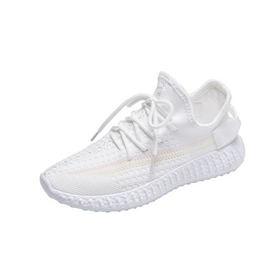 Alkalmi női tornacipő lapos talppal fehér, fekete és rózsaszín színben