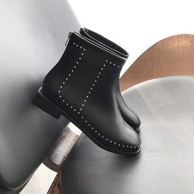 Cizme casual dama cu nituri metalice de culoare neagra doua modele