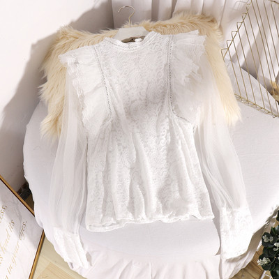 Modern női ing csipkével és kövekkel több színben