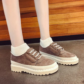 Női alkalmi cipő, lapos talppal, eco velúrból bézs, barna és fekete színben