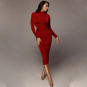 Rochie lunga de dama eleganta cu efect stralucitor in rosu, verde si roz