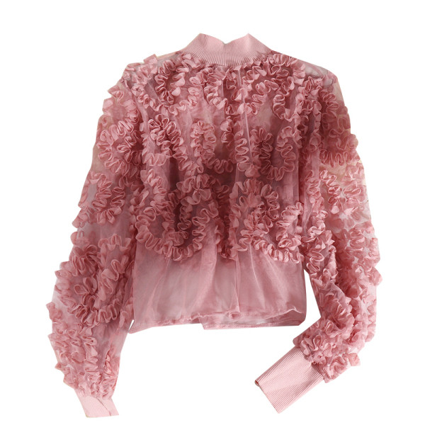 Modern női blúz ovális nyakkivágással és hosszú ujjú öt színben