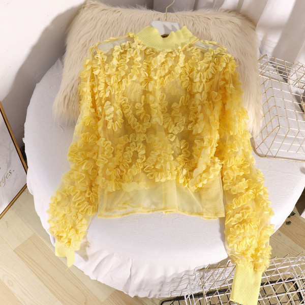 Modern női blúz ovális nyakkivágással és hosszú ujjú öt színben