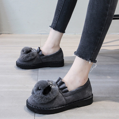 Γυναικεία καθημερινά παπούτσια με τρισδιάστατο στοιχείο σε μαύρο, γκρι και καφέ χρώμα