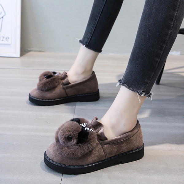 Γυναικεία καθημερινά παπούτσια με τρισδιάστατο στοιχείο σε μαύρο, γκρι και καφέ χρώμα