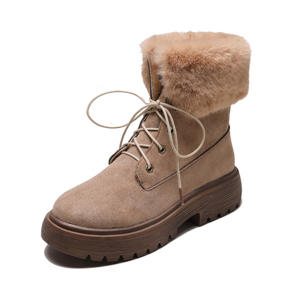 Modern női csizma fűzővel és puha béléssel, rózsaszín és fekete színben