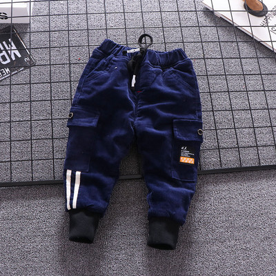 Lezser gyereknadrág fiúknak két színben zsebbel