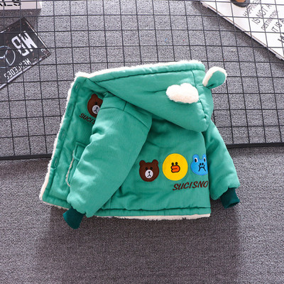 Modern gyerek kabát fiúknak három színben rátéttel és 3D elemekkel