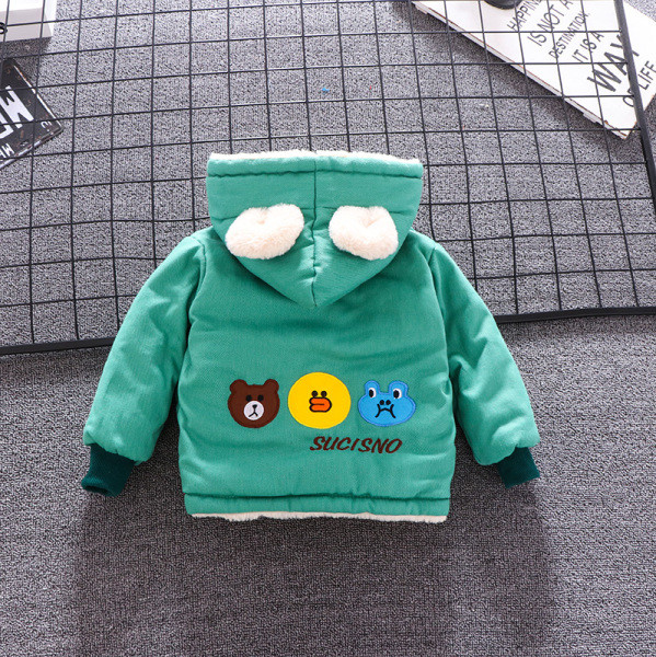 Modern gyerek kabát fiúknak három színben rátéttel és 3D elemekkel