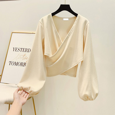 Modern női alkalmi pulóver széles ujjú szürke, bézs és fekete színben