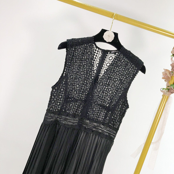 Elegáns női hajtogatott overall csipke felsővel