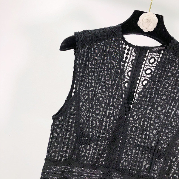 Elegáns női hajtogatott overall csipke felsővel