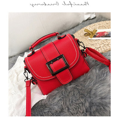 Μοντέρνα γυναικεία τσάντα ώμου σε διάφορα χρώματα - δύο μοντέλα