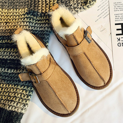 Γυναικείες χειμωνιάτικες μπότες με επίπεδη σόλα και μαλακή επένδυση σε μαύρο, γκρι και καφέ χρώμα