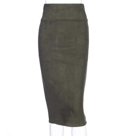 Stílusos női hosszú szoknya magas derékkal, rózsaszín, zöld és barna színekben