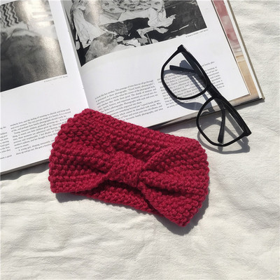 Χειμερινή πλεκτή ταινία για το κεφάλι σε διάφορα χρώματα