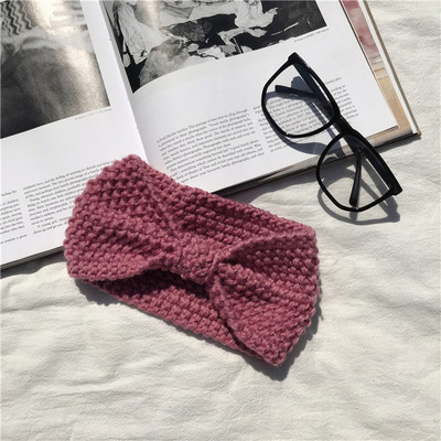 Χειμερινή πλεκτή ταινία για το κεφάλι σε διάφορα χρώματα