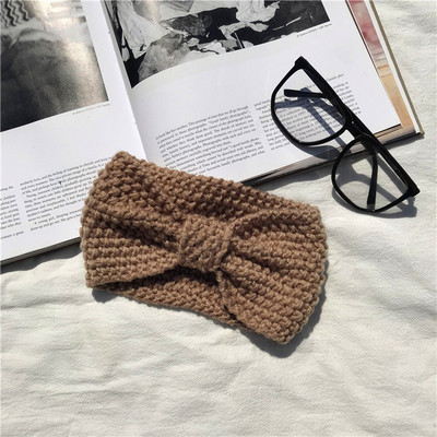 Χειμερινή πλεκτή ταινία για το κεφάλι σε διάφορα χρώματα