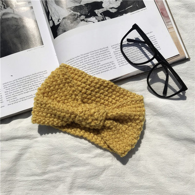 Χειμερινή πλεκτή ταινία για το κεφάλι σε διάφορα χρώματα