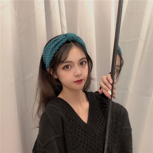 Χειμερινή πλεκτή ταινία για το κεφάλι σε διάφορα χρώματα