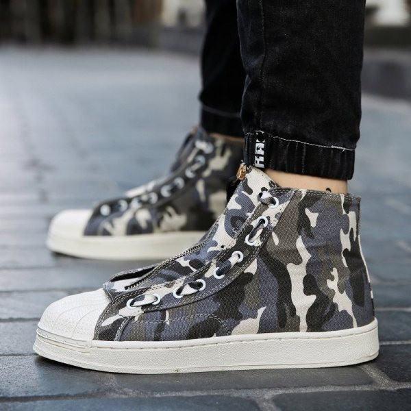 Modern férfi tornacipő cipzárral - két színben