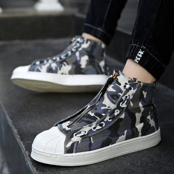 Modern férfi tornacipő cipzárral - két színben