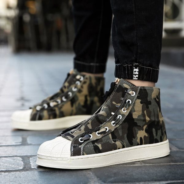 Modern férfi tornacipő cipzárral - két színben