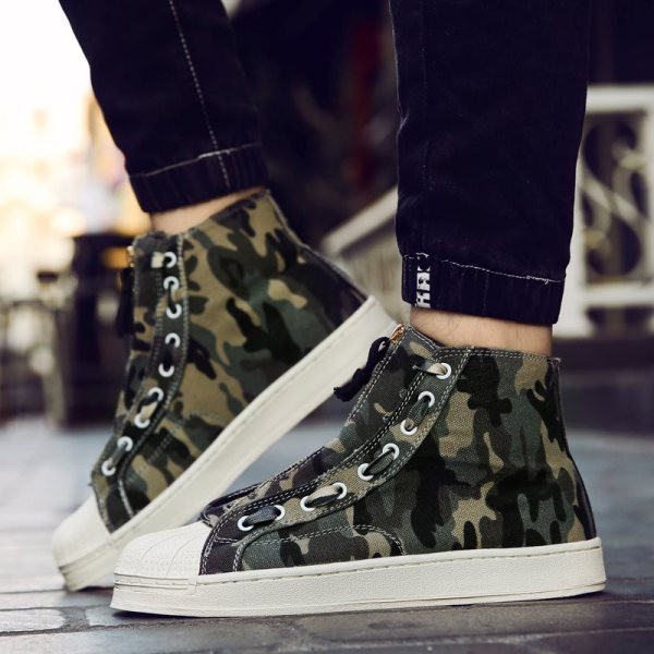 Modern férfi tornacipő cipzárral - két színben