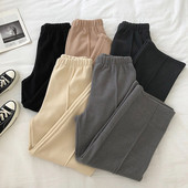 Női nadrág öt színben széles modell elasztikus derékkal